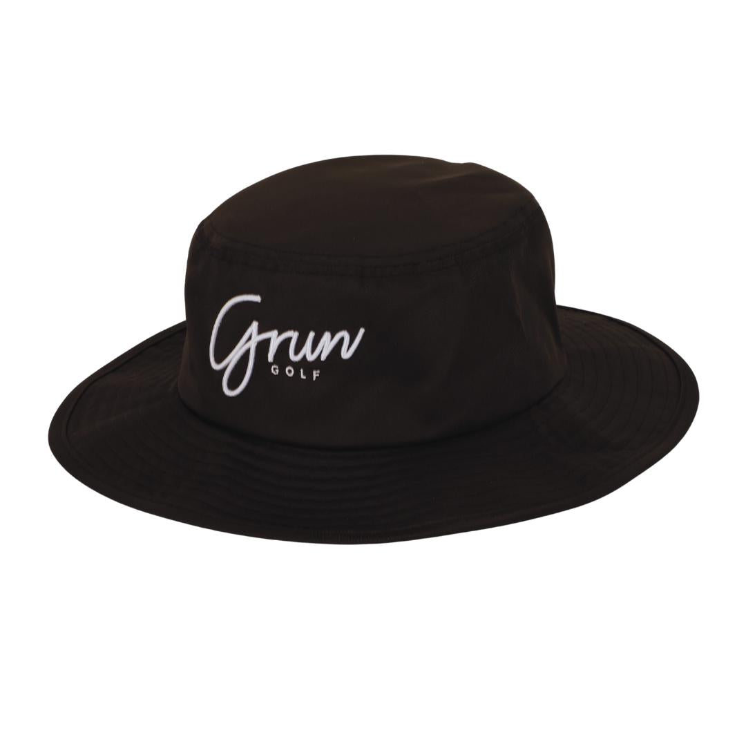 Grun Black Bucket Hat