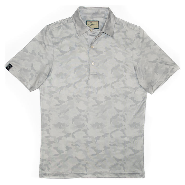 The Whitecamo is a stylish white camouflage pattern polo. Lightweight and made out of recycled polyester with 4-way stretch technology makes our polo one of the most comfortable ones on the market. 